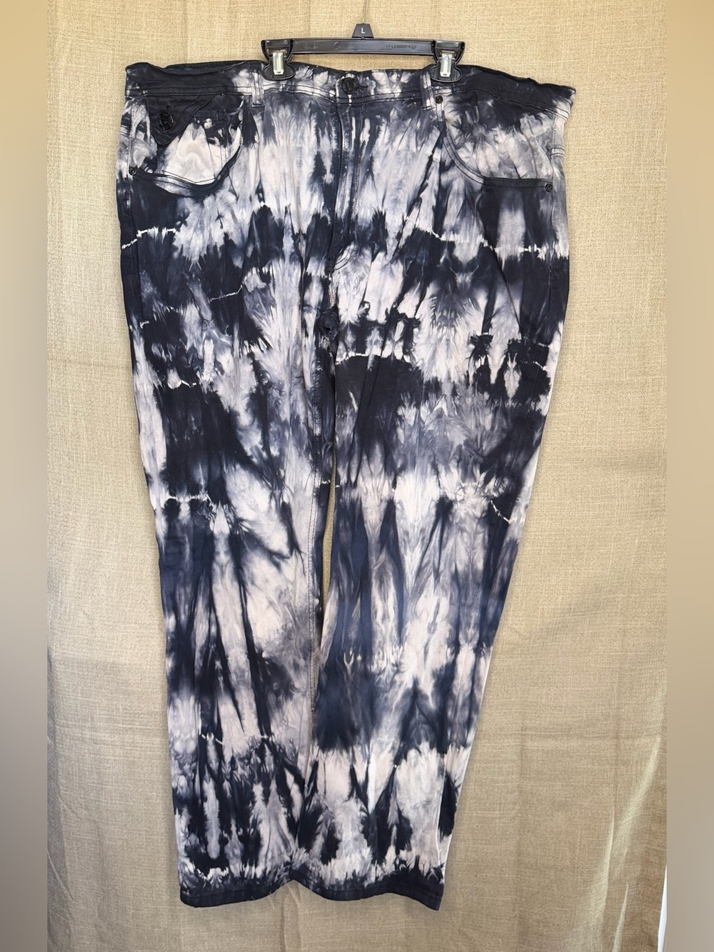Makobi Black White Tie Dye Jeans